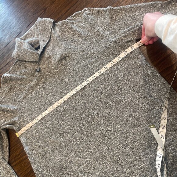 NWOT AG Adriano Goldschmied Men's M Cowl Neck Sweater Heather Gray Lightweight - Picture 4 of 6